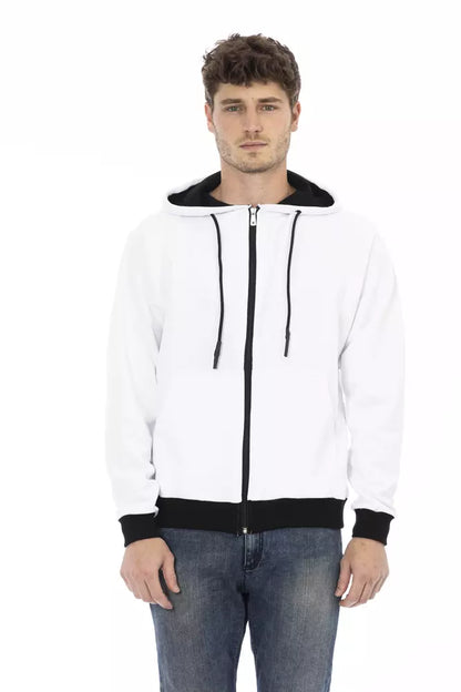 Baldinini Trend White Cotton Men Sweater by Baldinini Trend