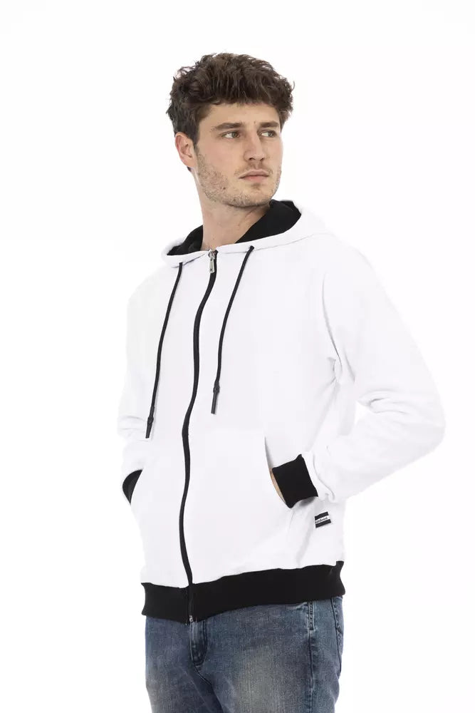 Baldinini Trend White Cotton Men Sweater by Baldinini Trend