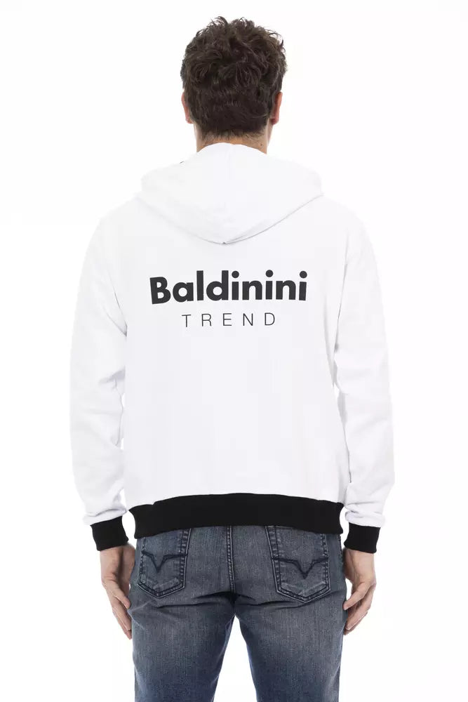 Baldinini Trend White Cotton Men Sweater by Baldinini Trend