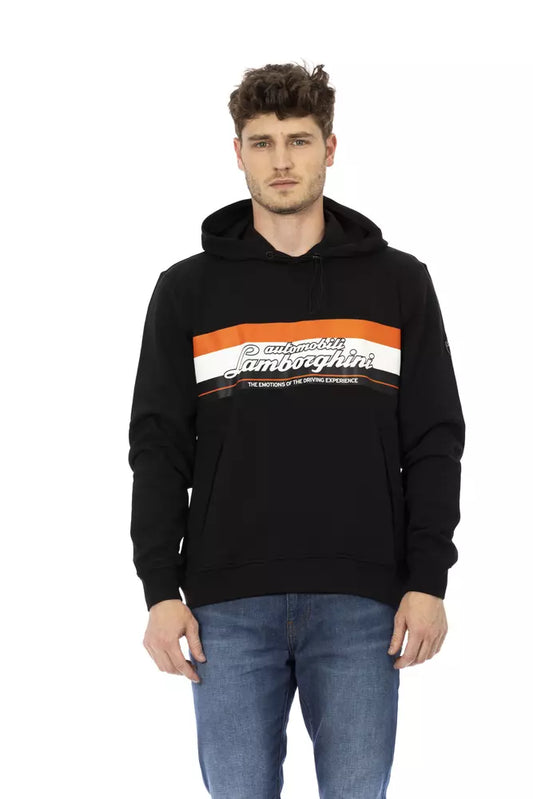 Automobili Lamborghini Black Cotton Men Sweatshirt by Automobili Lamborghini