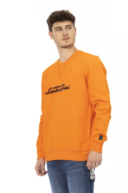 Automobili Lamborghini Orange Cotton Men Sweater by Automobili Lamborghini