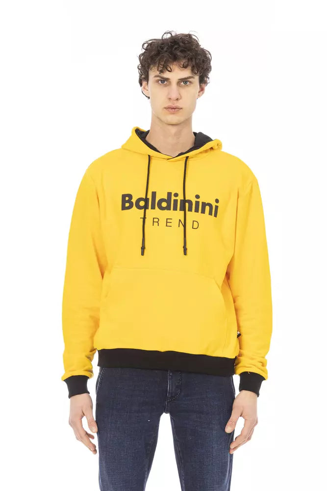 Baldinini Trend Yellow Cotton Men Sweater by Baldinini Trend