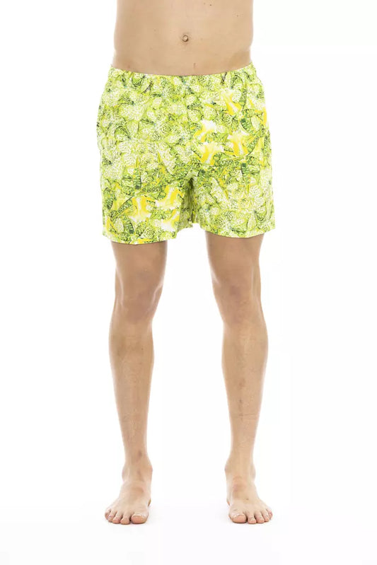 Short de bain homme Just Cavalli en polyester vert