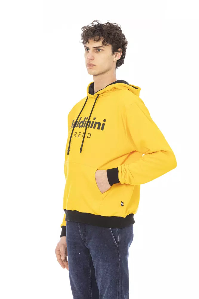 Baldinini Trend Yellow Cotton Men Sweater by Baldinini Trend