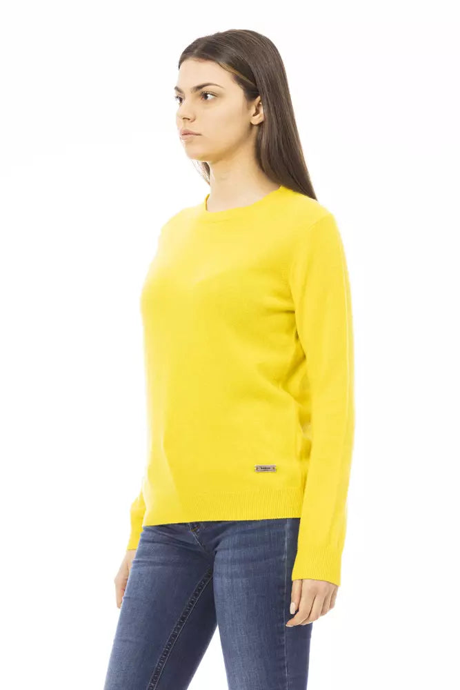 Baldinini Trend Yellow Wool Women Sweater by Baldinini Trend