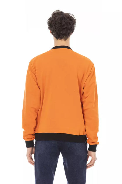Baldinini Trend Orange Cotton Men Sweater by Baldinini Trend
