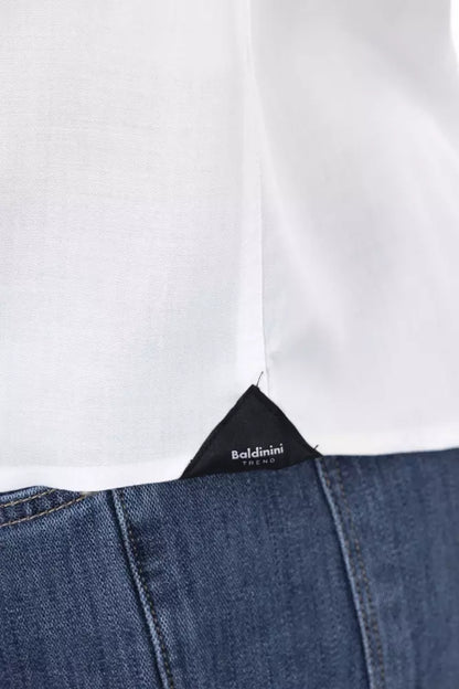 Baldinini Trend White Cotton Men Shirt by Baldinini Trend