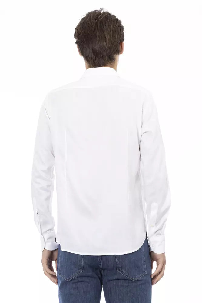 Baldinini Trend White Cotton Men Shirt by Baldinini Trend