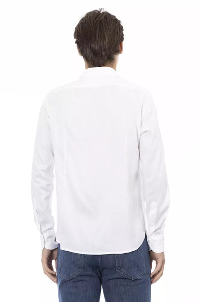 Baldinini Trend White Cotton Men Shirt by Baldinini Trend