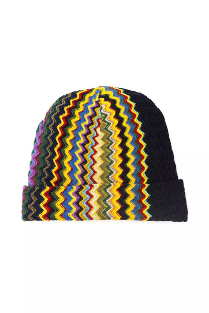 Chapeau homme en laine multicolore Missoni