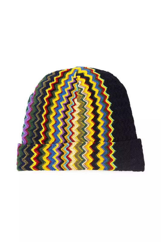 Chapeau homme en laine multicolore Missoni