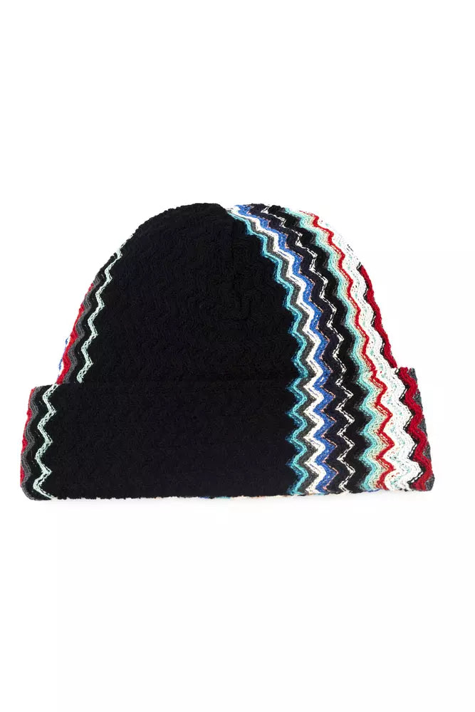 Chapeau homme en laine multicolore Missoni