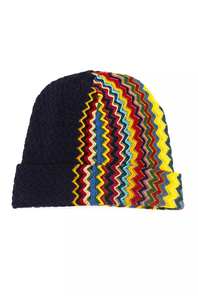 Chapeau homme en laine multicolore Missoni