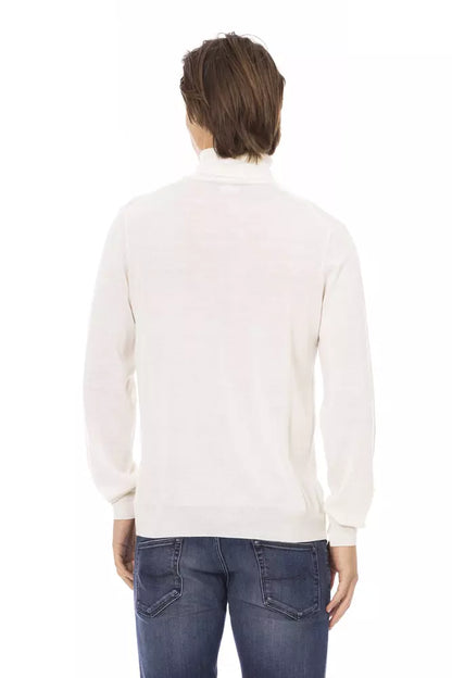 Baldinini Trend White Fabric Men Sweater by Baldinini Trend