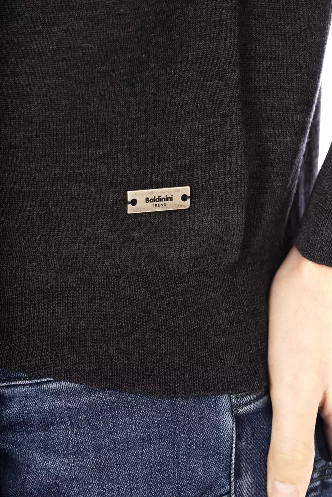 Baldinini Trend Gray Fabric Men Sweater by Baldinini Trend