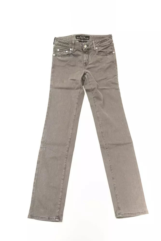 Jacob Cohen Gray Cotton Women Jeans by Jacob Cohen