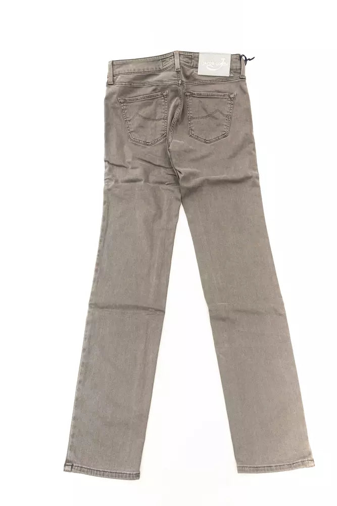 Jacob Cohen Gray Cotton Women Jeans by Jacob Cohen