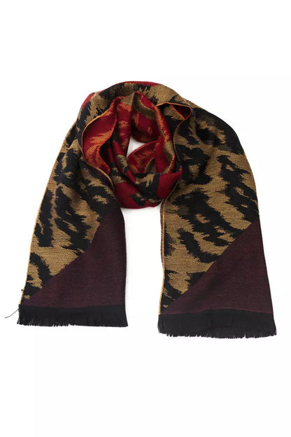 Écharpe Cavalli Class en laine marron pour homme