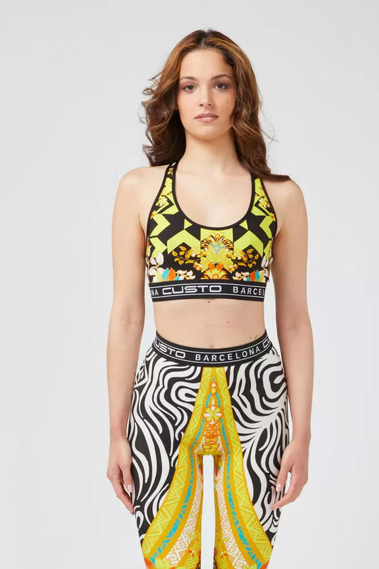 Haut Custo Barcelona en polyamide jaune pour femme