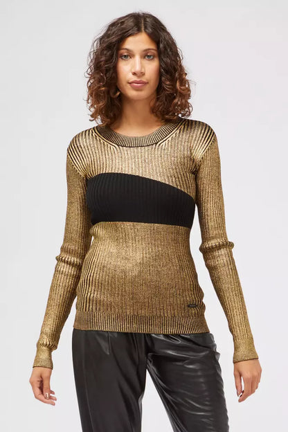 Custo Barcelona Gold Wool Women Sweater by Custo Barcelona
