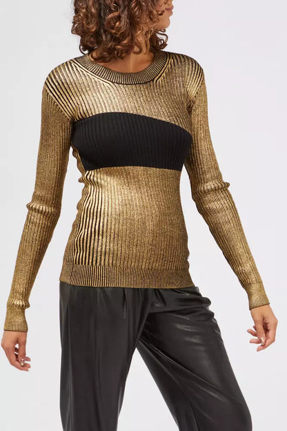 Custo Barcelona Gold Wool Women Sweater by Custo Barcelona