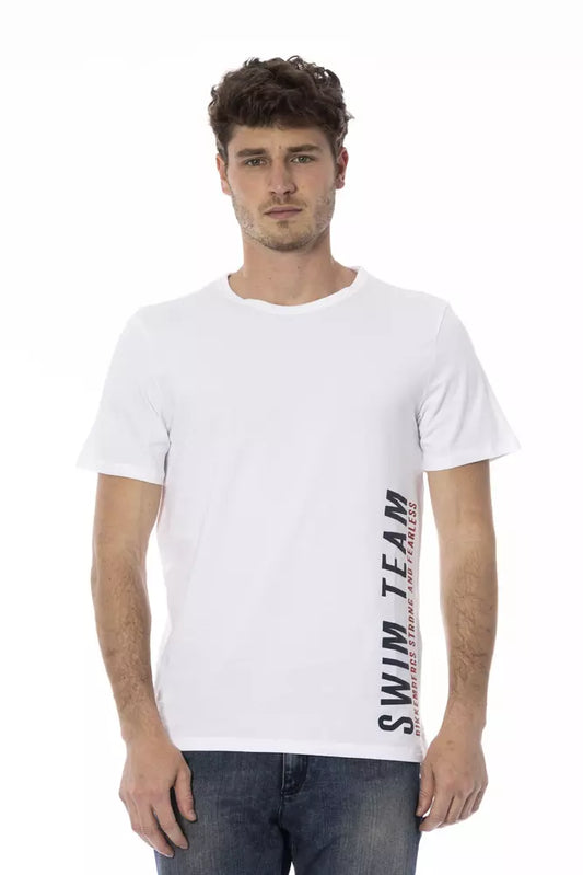 T-shirt homme en coton blanc Bikkembergs