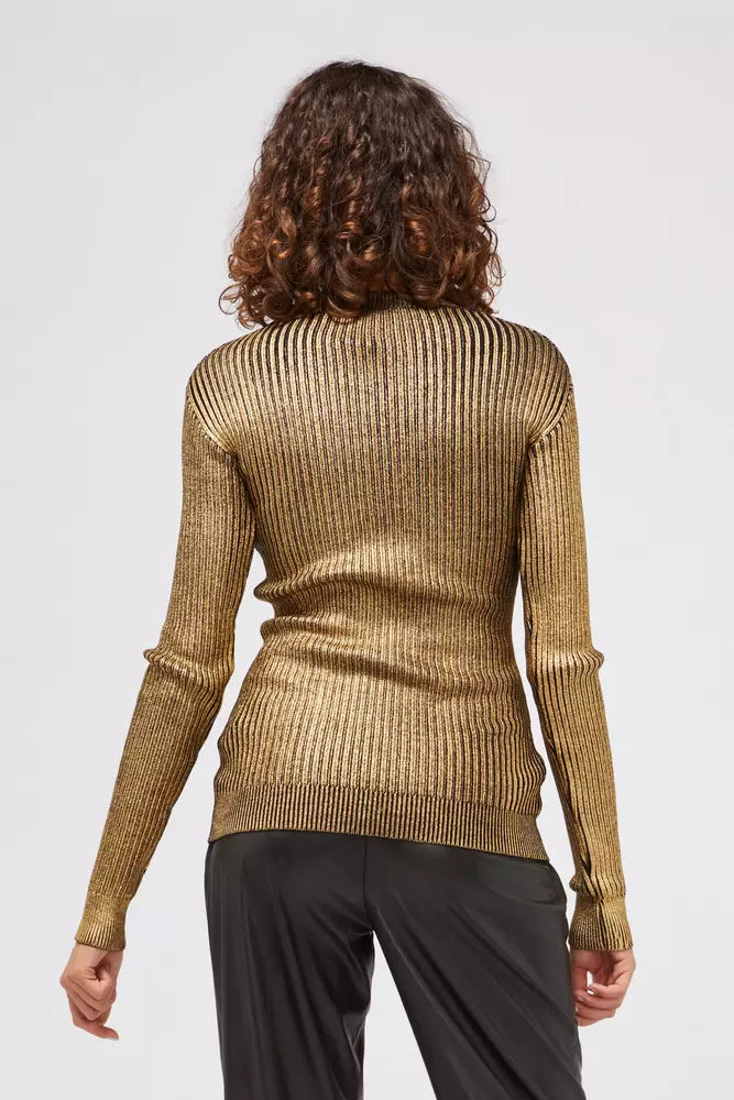 Custo Barcelona Gold Wool Women Sweater by Custo Barcelona