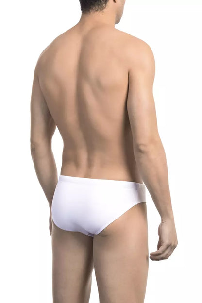 Maillot de bain Bikkembergs en polyamide blanc pour homme