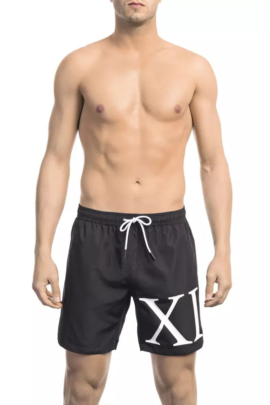 Short de bain Bikkembergs en polyester noir pour homme