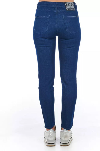 Frankie Morello Blue Cotton Women's Skinny Jean by Frankie Morello