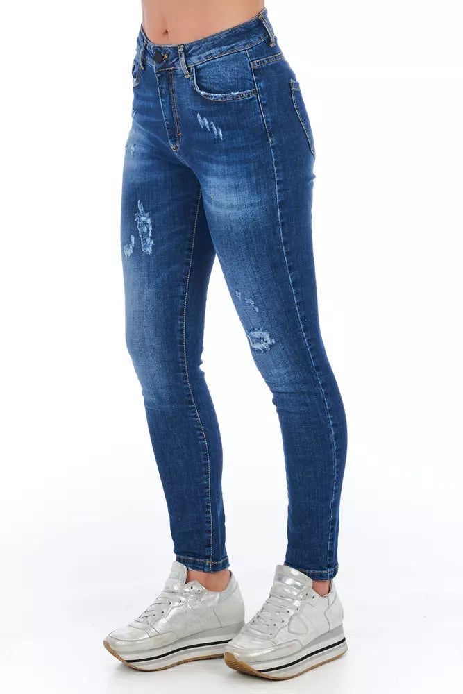 Frankie Morello Blue Denim Women Jeans by Frankie Morello