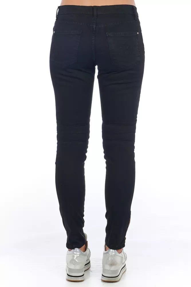 Frankie Morello Black Cotton Women's Jeans by Frankie Morello