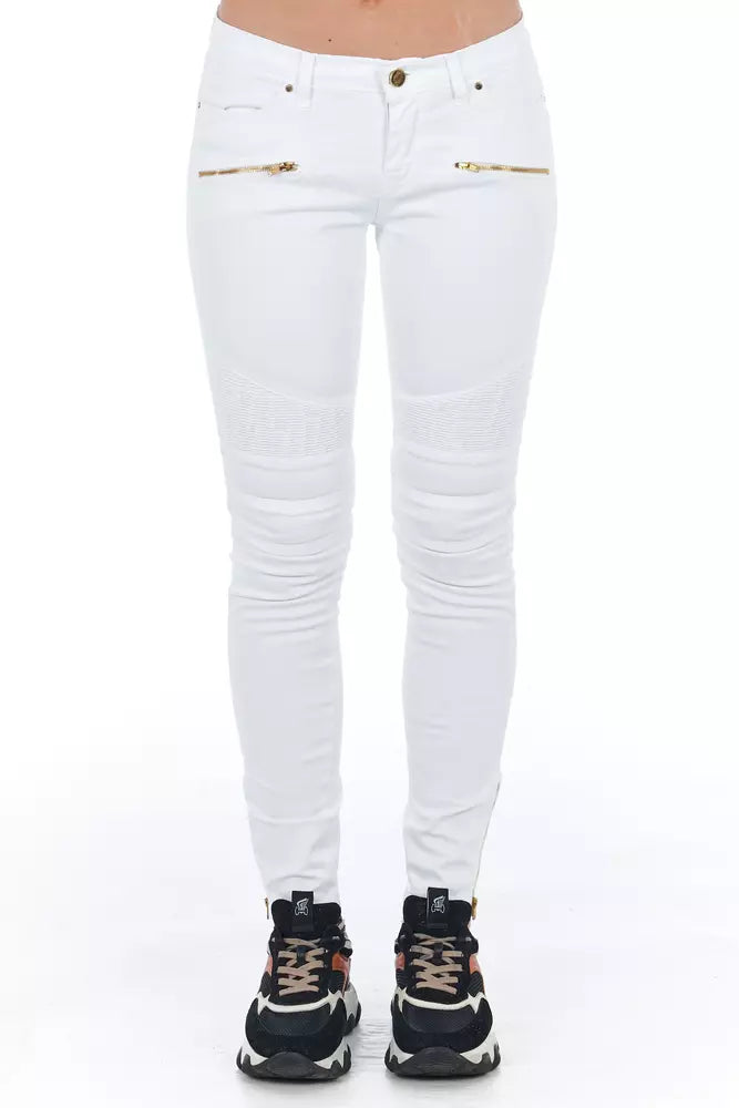 Frankie Morello White Cotton Women Jeans by Frankie Morello