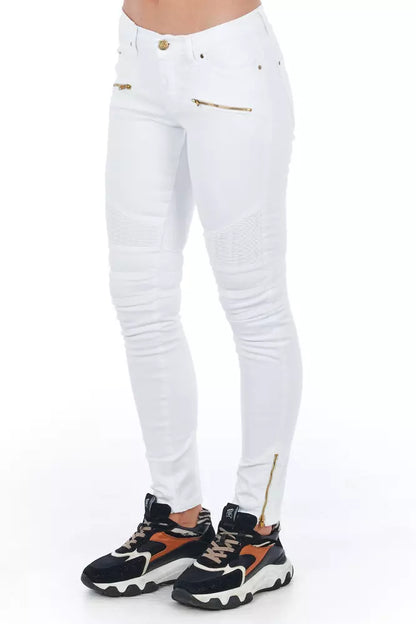 Frankie Morello White Cotton Women Jeans by Frankie Morello