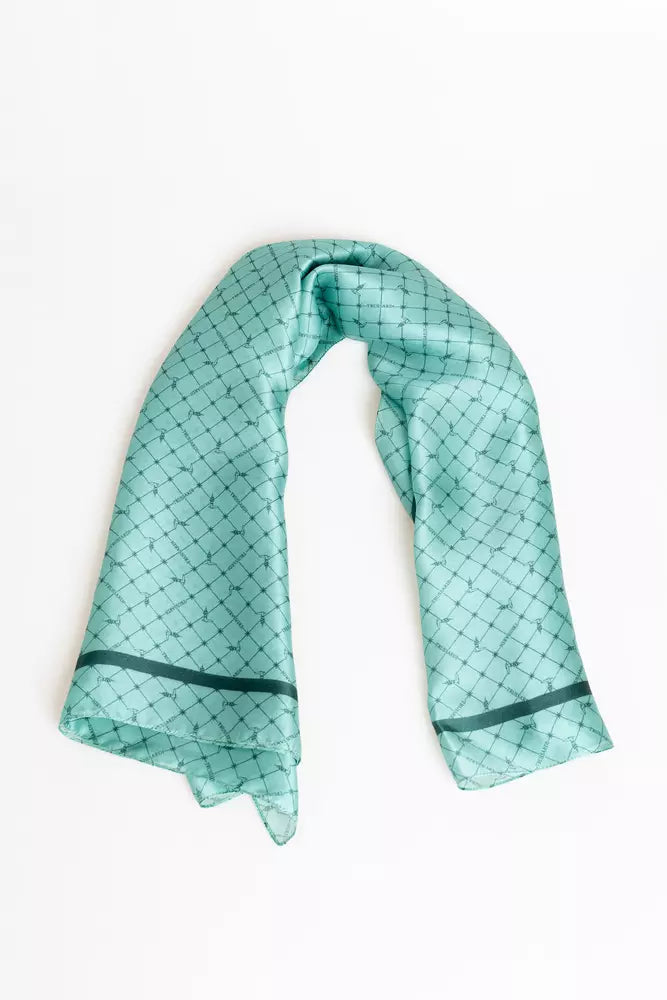 Trussardi Light Blue Silk Women Scarf by Trussardi
