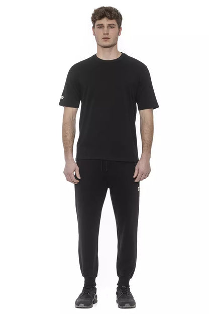T-shirt homme en coton noir Tond