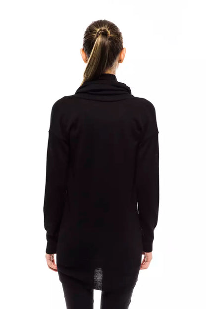 Pull femme en laine noire Montana Blu