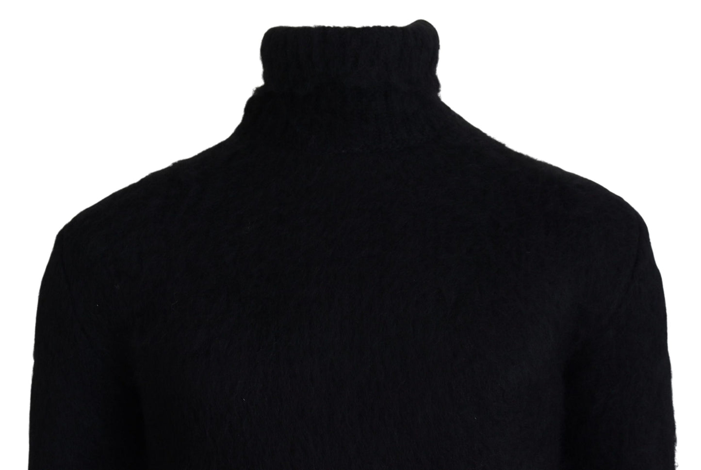 Dolce & Gabbana Black Gold Turtleneck Mohair Pullover Mens Sweater by Dolce & Gabbana