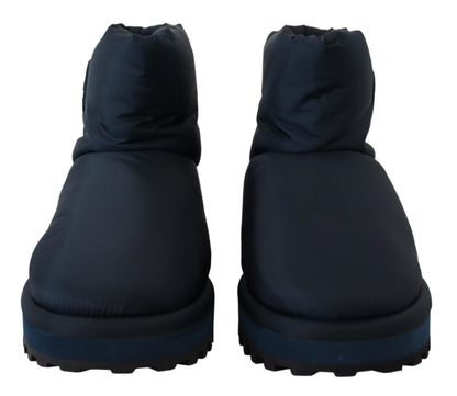 Bottines bleues élégantes Dolce &amp; Gabbana pour un style sophistiqué