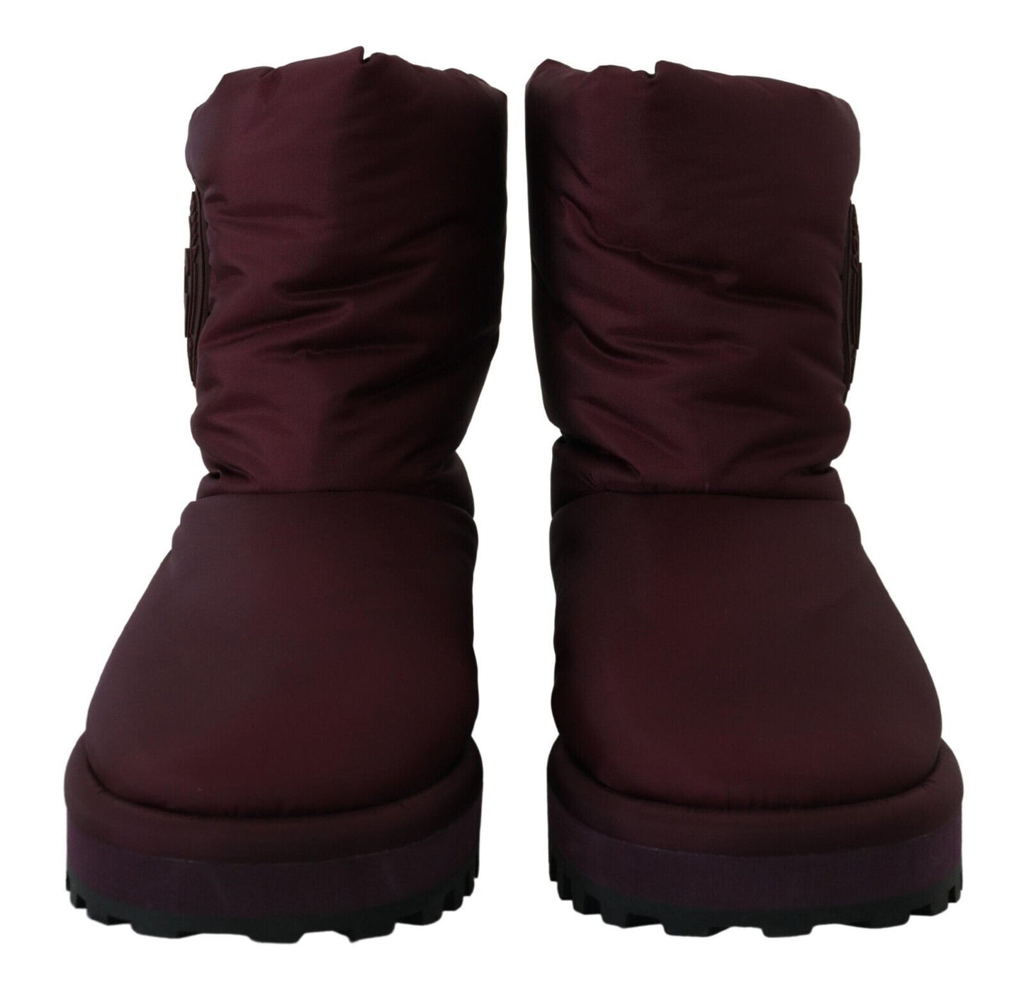Bottes mi-mollet élégantes bordeaux Dolce &amp; Gabbana