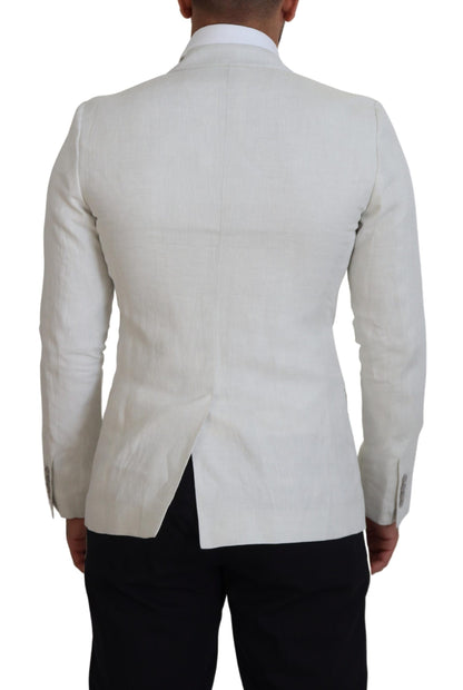 Blazer simple boutonnage blanc élégant Dolce &amp; Gabbana Sicilia