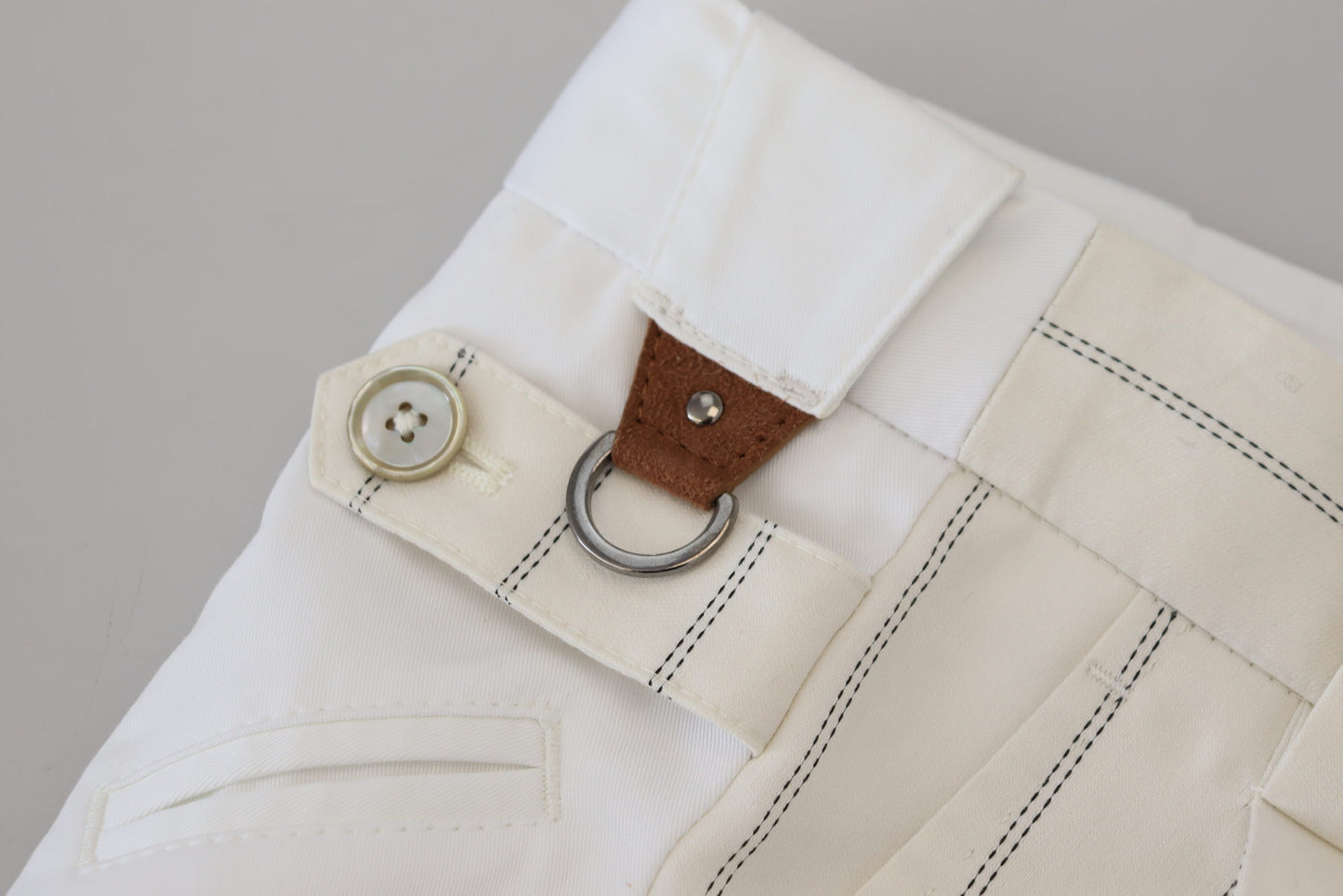 Pantalon élégant à rayures blanches MainLine de Dolce &amp; Gabbana