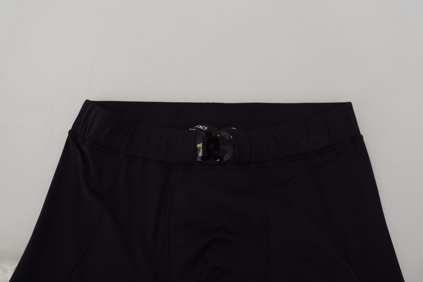 Dolce &amp; Gabbana Black Nylon Slim Fit Stretch Pants