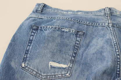 Dolce &amp; Gabbana Blue Washed Cotton Casual Denim Jeans