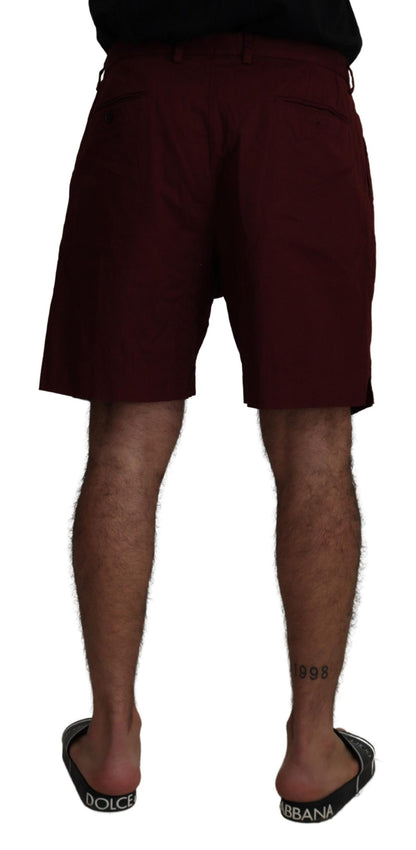 Short élégant en coton mélangé marron Dolce &amp; Gabbana