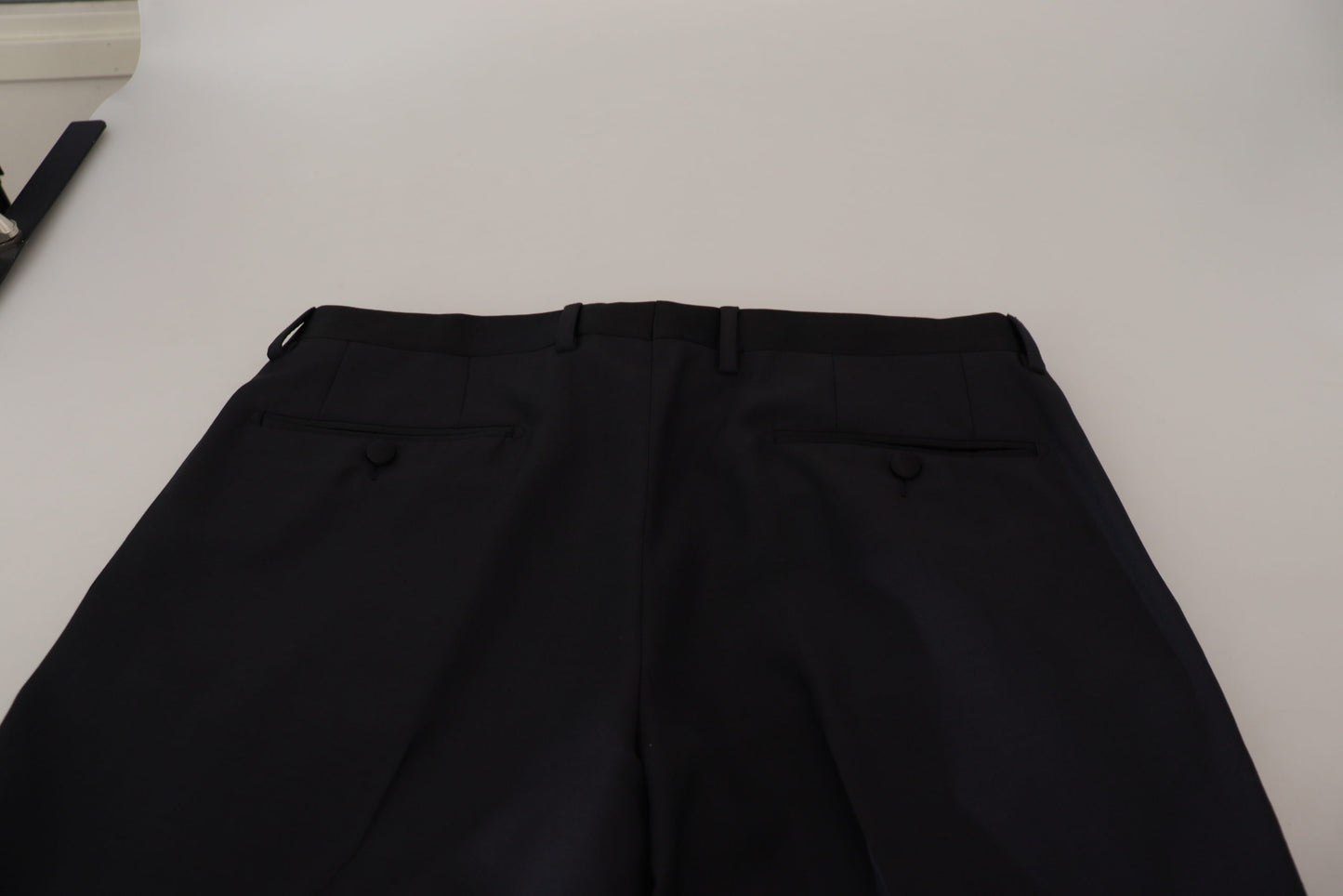 Dolce &amp; Gabbana Black Wool Men Formal Pants