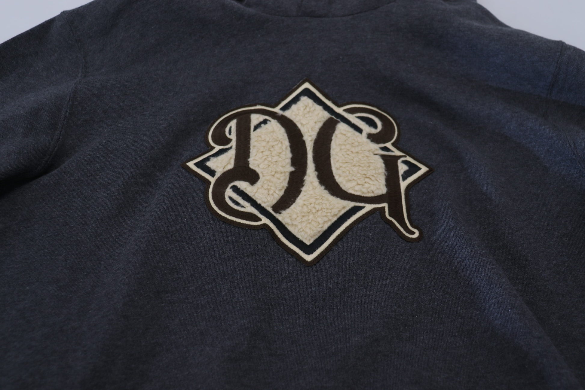 Dolce & Gabbana Gray Logo Cotton Hooded Sweatshirt Sweater by Dolce & Gabbana