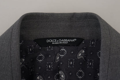 Veste blazer élégante gris clair Sicilia de Dolce &amp; Gabbana
