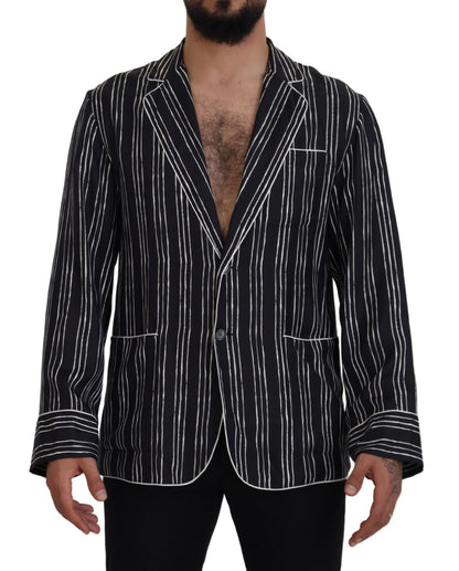 Dolce &amp; Gabbana Élégant haut de pyjama en soie Veste de détente