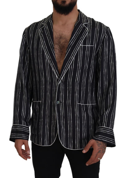 Dolce &amp; Gabbana Élégant haut de pyjama en soie Veste de détente